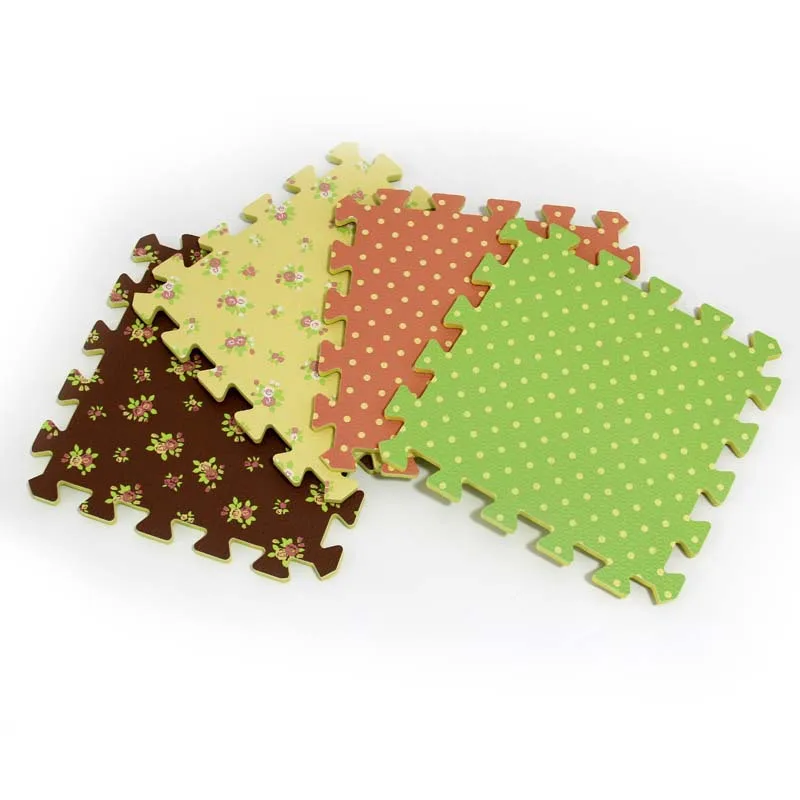 Household heat transfer printing Eva  Exercise Puzzle Interlocking Foam Floor Mats