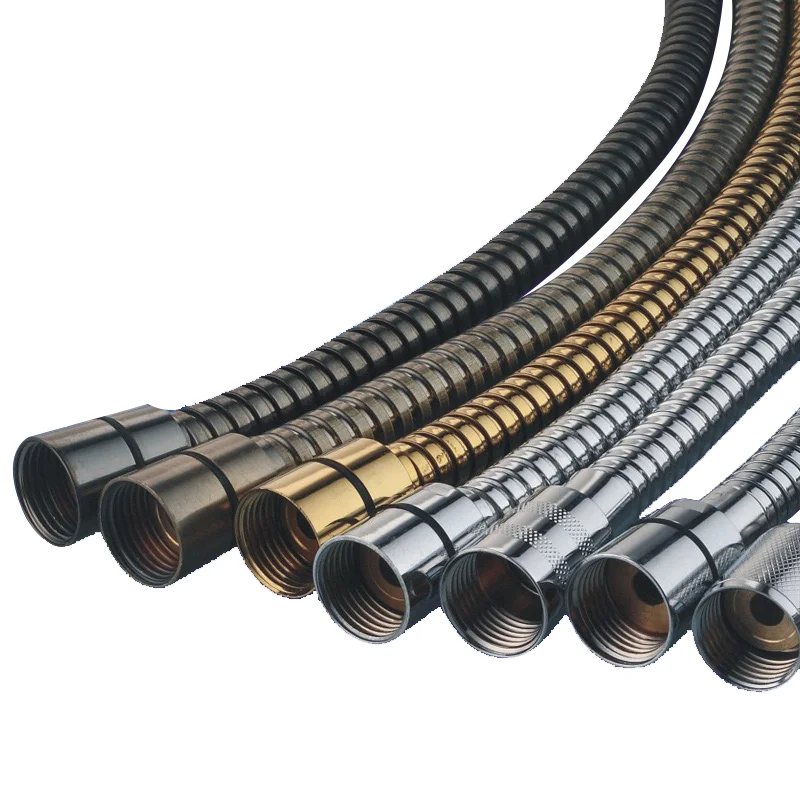 2024 NEW Style Colorful Metal Flexible Hose Finished  Flexible Water Hose Reinforced New Model Shower Hose