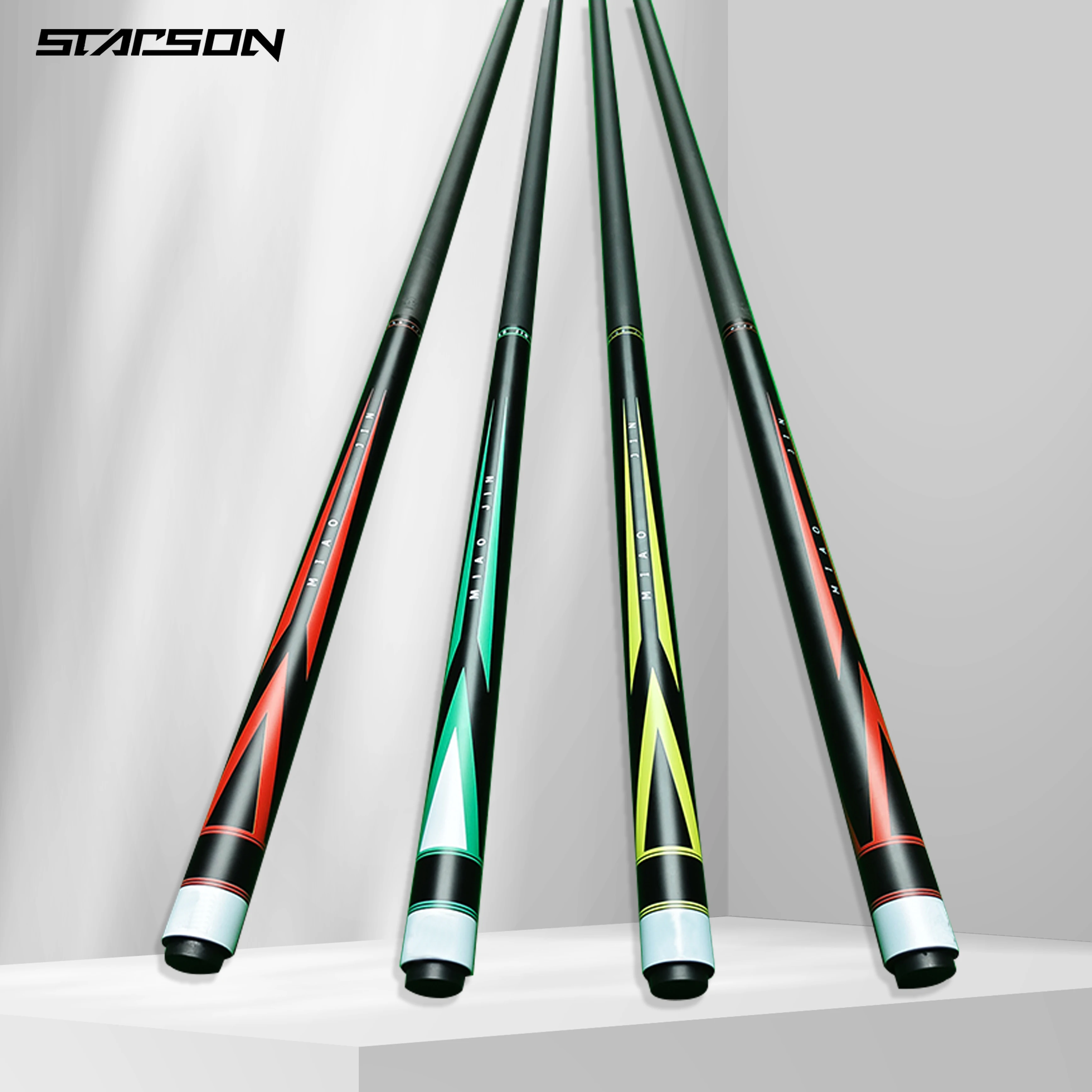 WholeSale New Design Carbon Fiber Billiard Cue  10-13mm Tip One PC Structure Pool Cue Shaft Snooker Hardening Carom  Stick