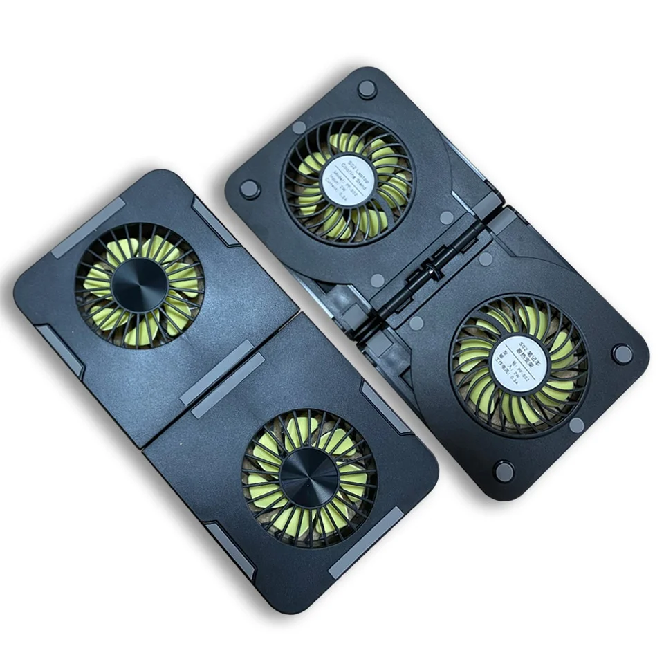 Dropshipping Portable Plastic  Foldable Laptop cooling Stand Adjustable Height Folding Laptop cooling Holder Stand with RGB