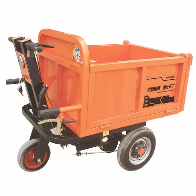 Invech Electric Trolley For Handling Cement,Sand And Clay Bricks For Site Operation Car Tipper