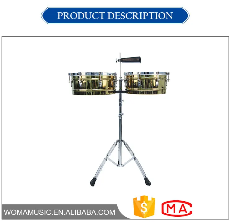 High Quality and Affordable Timbale and Cowbell with Stand