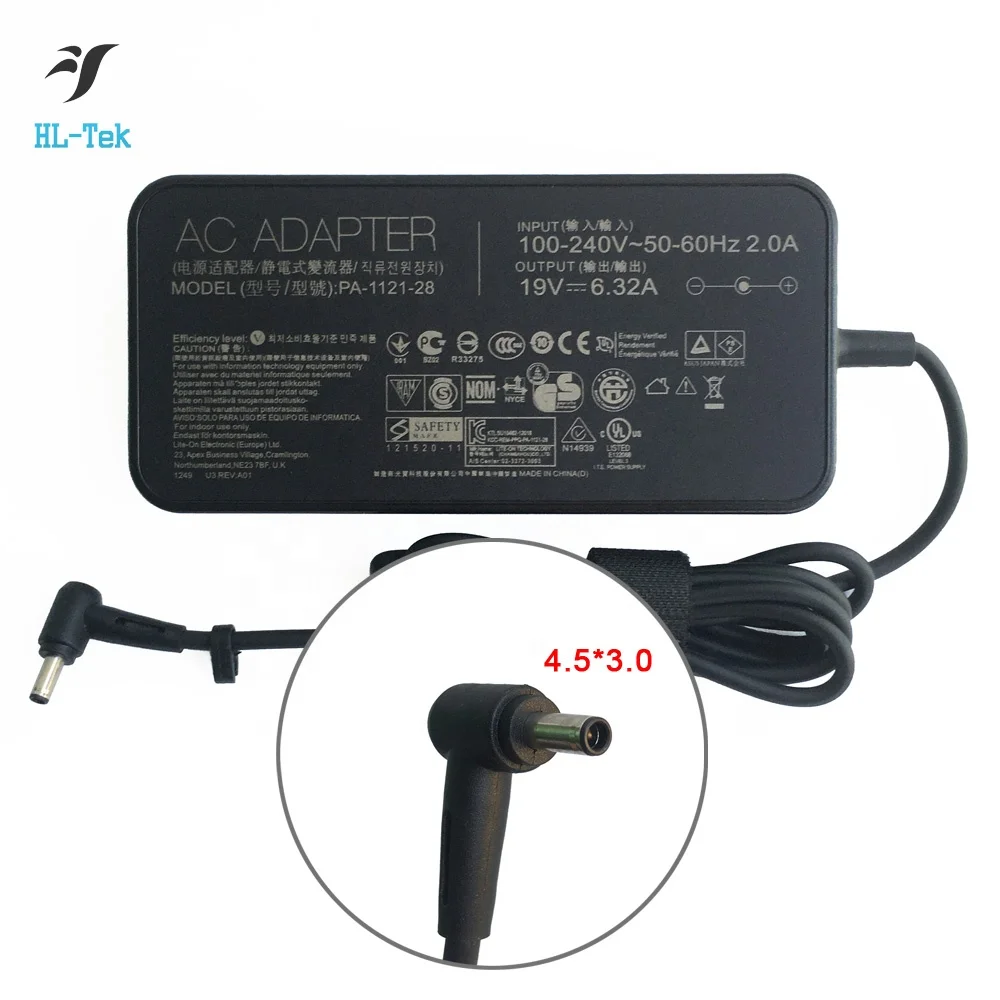 120W Original Power Supply AC adapter for Asus Zenbook Pro UX501JW UX501VW 19V 6.32A