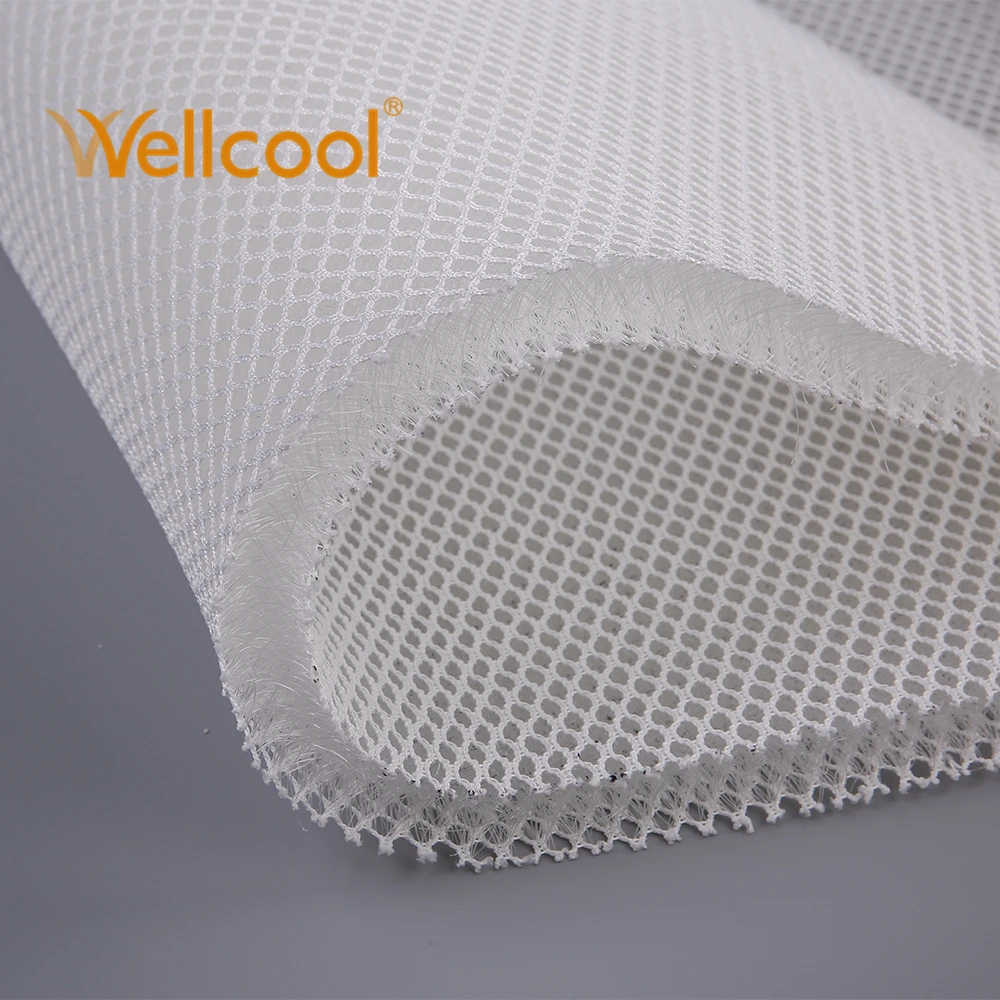 15mm hexagon Breathable 100% Polyester Sandwich Spacer 3d mesh fabrics for rooftop tents Anti Condensation Mat