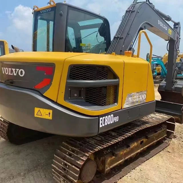 Высококачественная Землеройная техника VOLVO EC80D 90% Новый гидравлический гусеничный экскаватор низкая цена