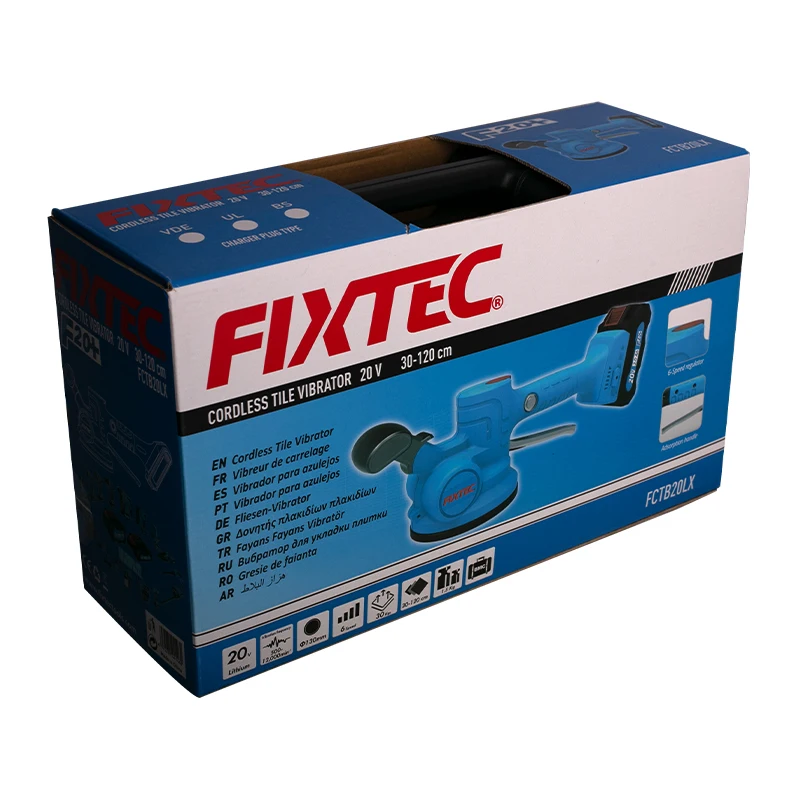 FIXTEC Professional Tools Vibrating Suction Cup for Tile Wireless Tile Vibrator Suction Cup Leveling Machine