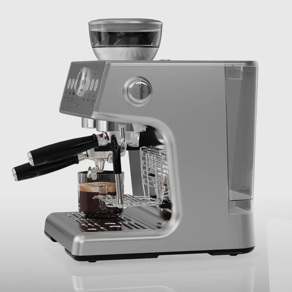 Efficient Preheating Nice Minute Espresso With Grinder Pid Temperature Controlled Semi-Automatic Coffee Machine