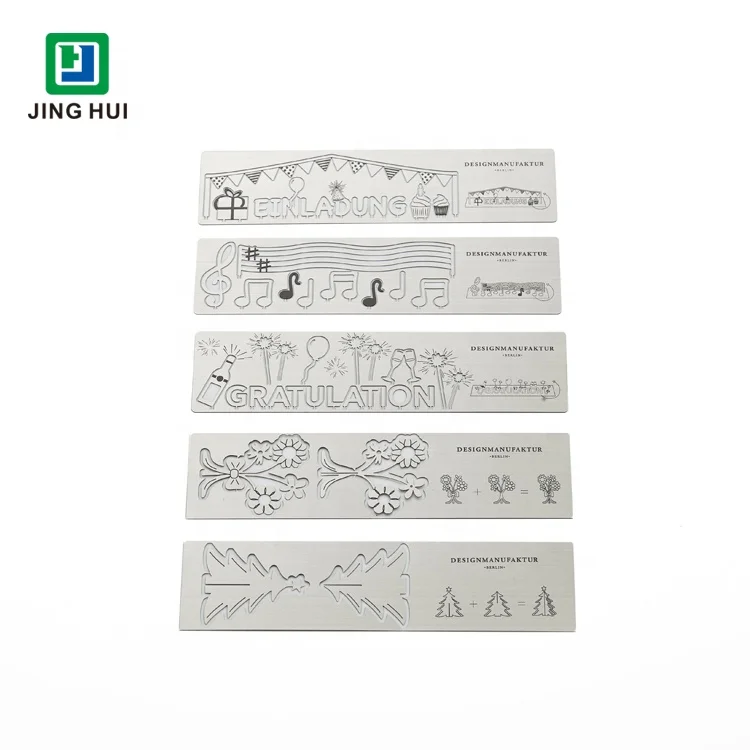 Wholesale Custom Photo Etched Stainless Steel Metal Stencil Planning Template