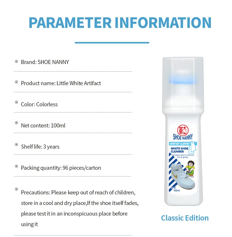 Wholesale Custom Cleaning Solution Oem Private Label Breathable Sports Shoe Instant Sole Super White Whitening Sneaker Cleaner