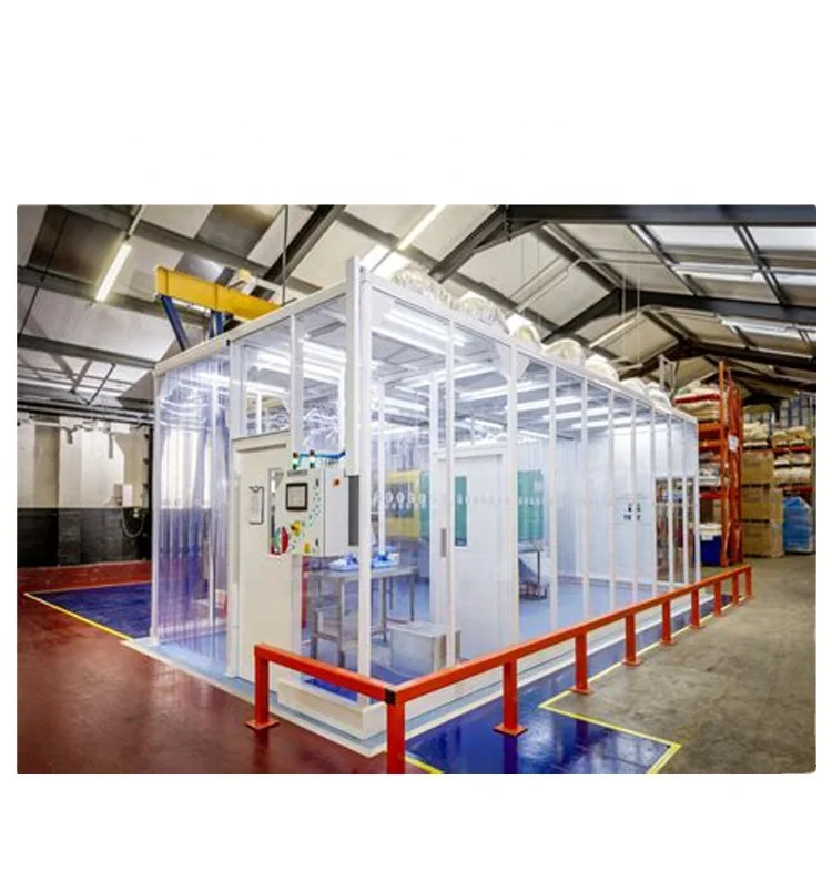 Cold Rolled Steel Sheet Cleanroom / Laminar Flow Clean Booth / High Quality Modular Cleanroom With FFU