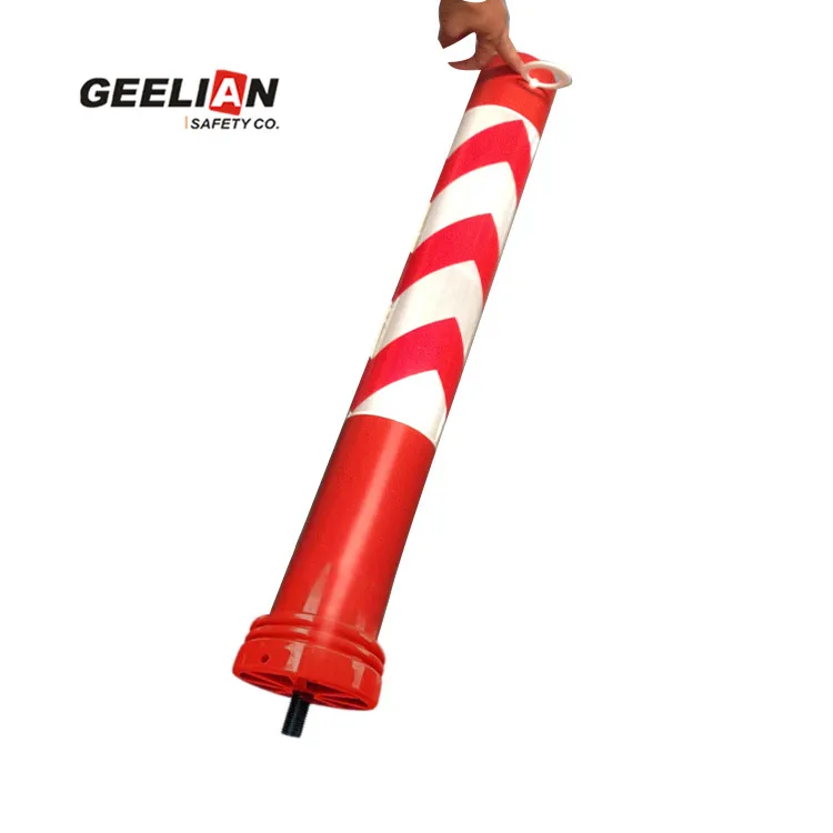 High-Quality And Flexible Plastic Pe Safety Outline Marking Bollard Traffic Barrier Warning Pillar