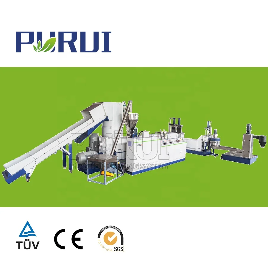 Excellent Performance PP PE Film Granulating Machine Hdpe Ldpe Recycling Pelletizing Line Recycled Polyethylene Pet granulating
