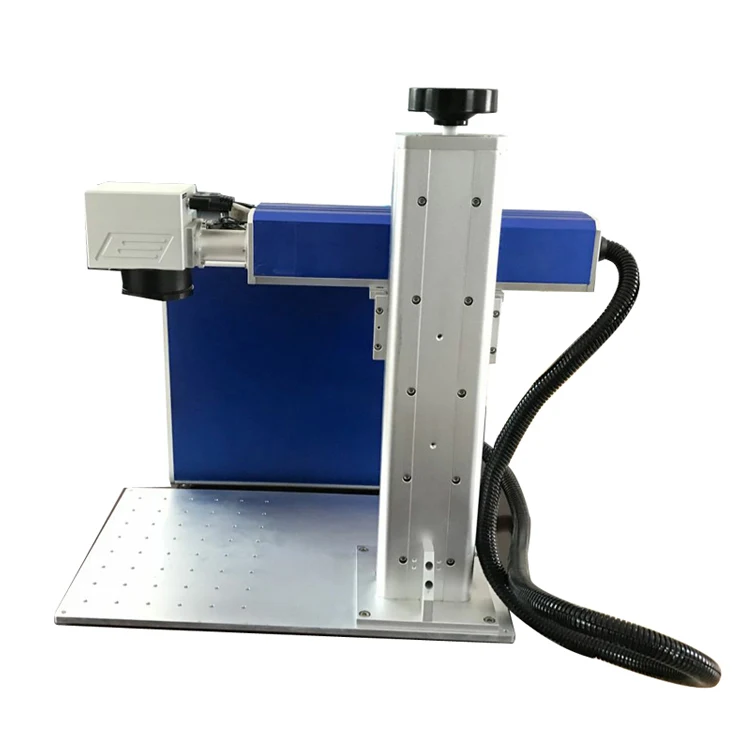 Automatic Portable small fiber laser Max Raycus JPT cnc desktop color metal fiber laser marking machine