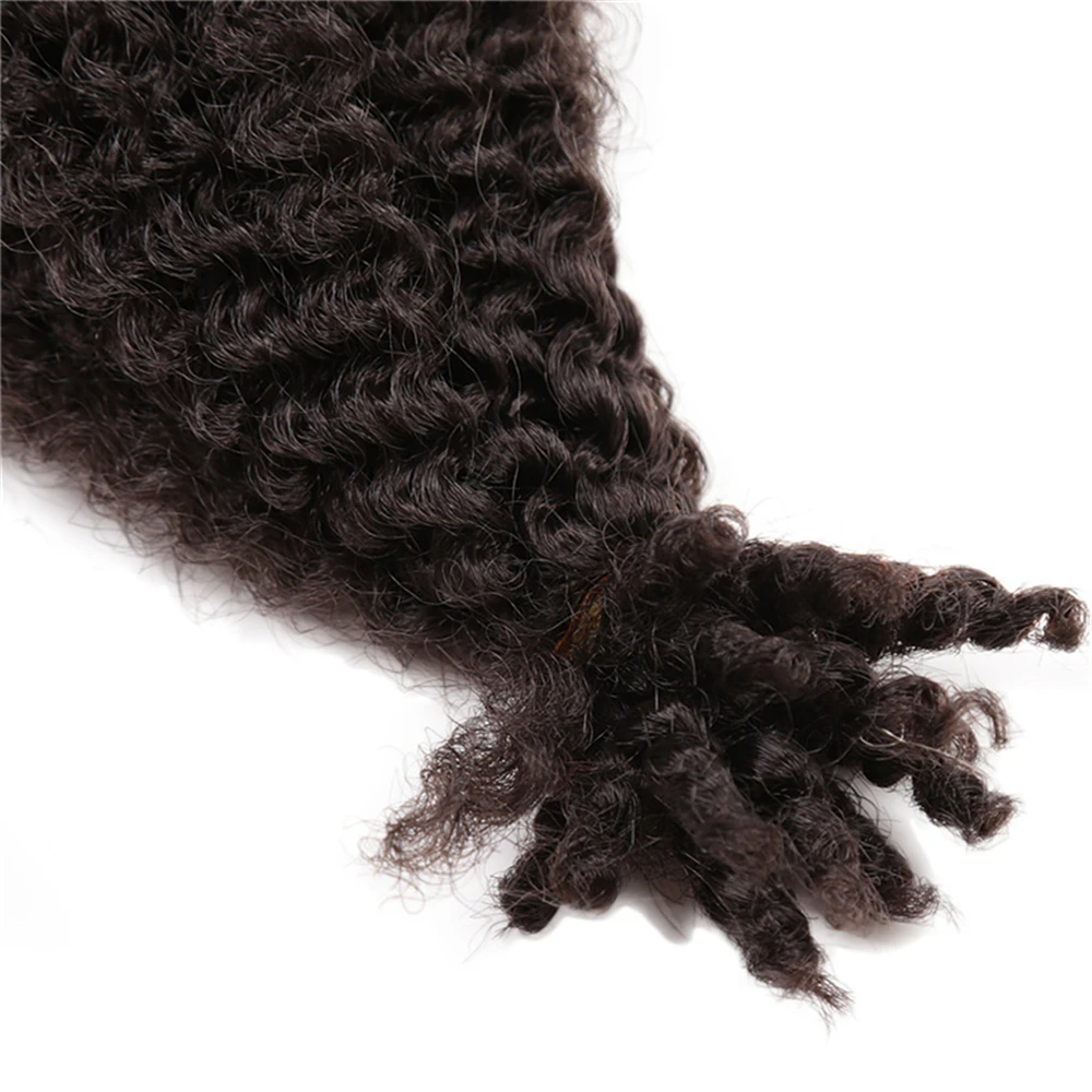 Marley Twist Braiding Hair Pre-Separated Springy Afro Hair Extension Kinky Twist Crochet Braids Natural Black for Black Women