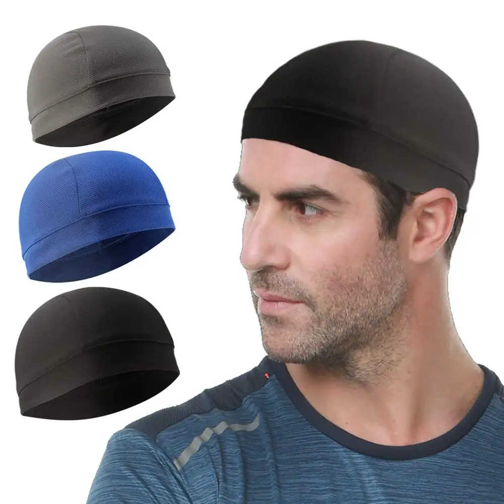 Wholesale Outdoor Running Skiing Cap Sports Mesh Caps Beanie Bike Cycling Riding Jogging Windproof Hat Helmet Liner Caps