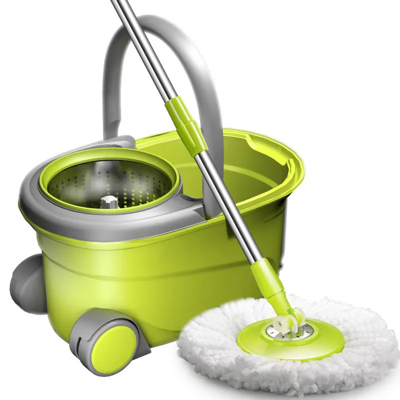 WONDERFUL New Design Household Floor Cleaning 360 Rotatinhg Mop Bucket Dual Drive Microfiber Spin Mop and Bucket with wheels
