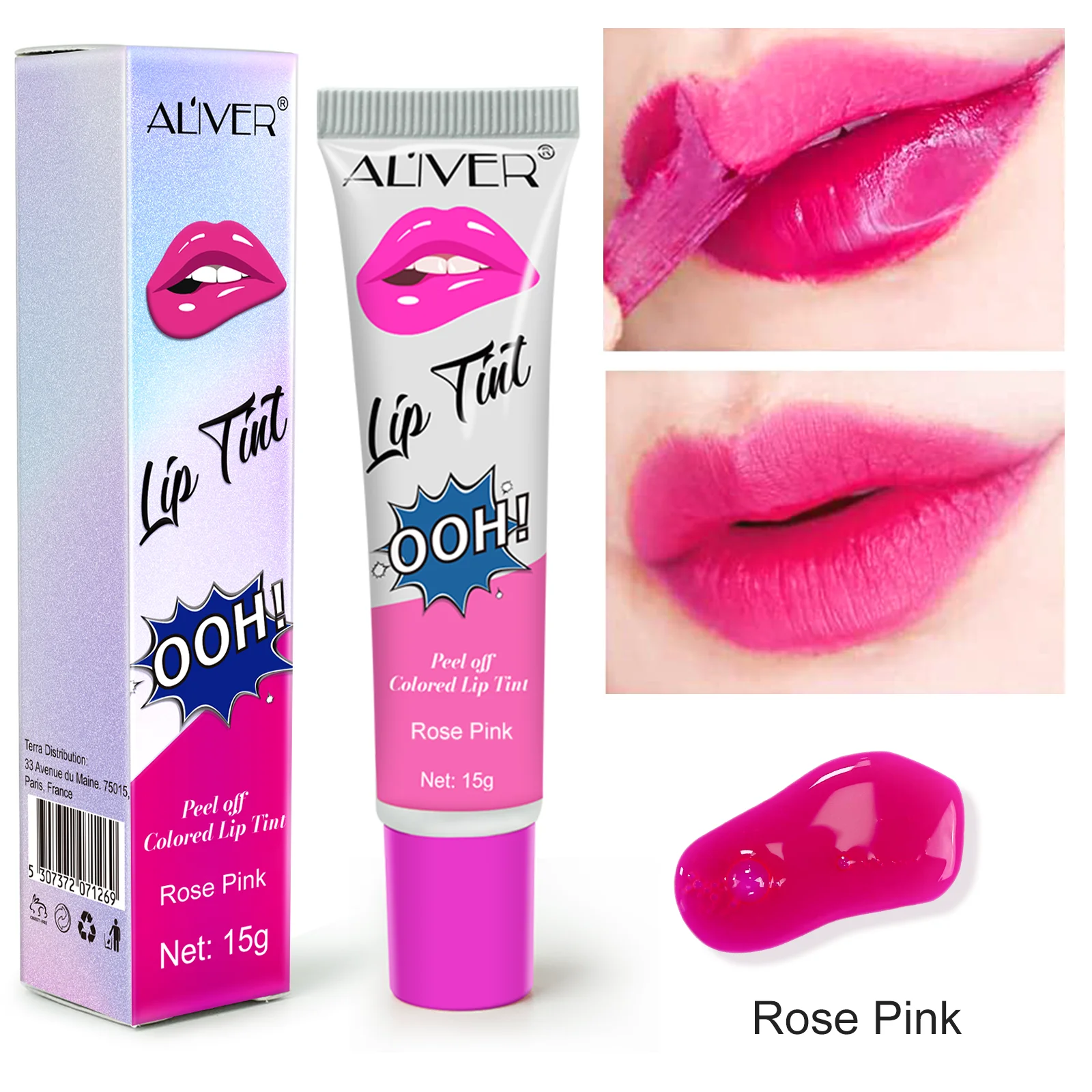 OEM Romantic Lipstick 6 Colors Professional Long Lasting Waterproof Sexy Magic Peel Off Colored Lip Tint For Lips Makeup