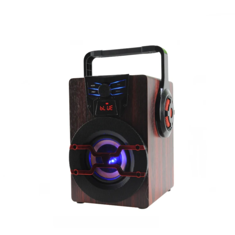 
Outdoor Karaoke Customized Blue tooths Hifi Wooden Big Active Party Speakers 