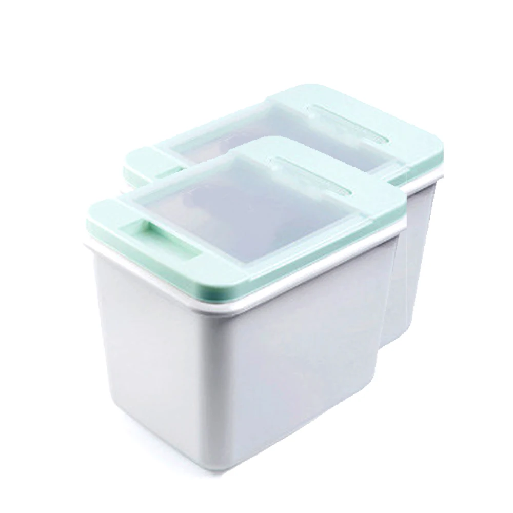 Wholesale 15kg household rice bucket rice storage box plastic kitchen insect-proof moisture-proof sealed dog cat food bucket