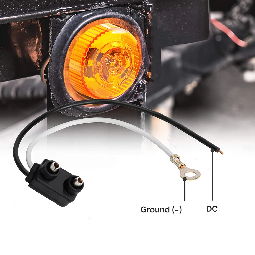 Truck Parts Accessories LED 2.5 inch Round side Marker and Clearance lights lamps for trucks/trailers/tractors