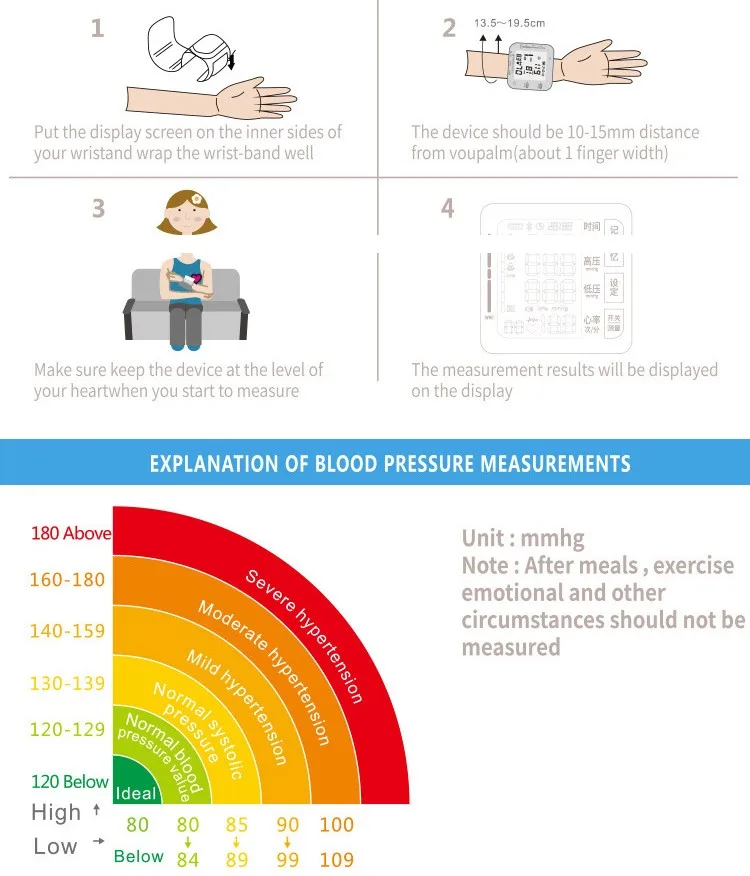 Big brand Medical China digital wrist blood pressure monitor arm blood_ pressure_ supplier