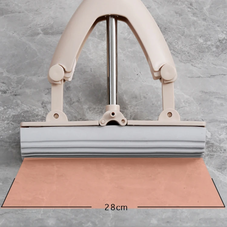 High Quality New Design Absorbent PVA Sponge Mop Lazy Hand-washing PVA cotton cleaning mop bucket set