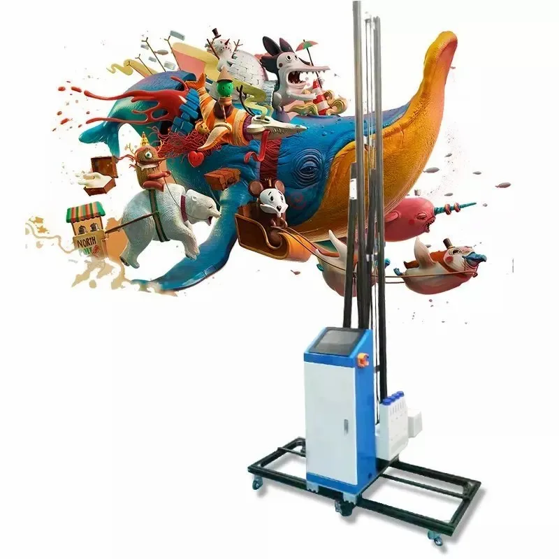 High quality Vertical UV Ink 3d Wall Printer For Drawing Pictures On Concrete/Glass and Ceramic