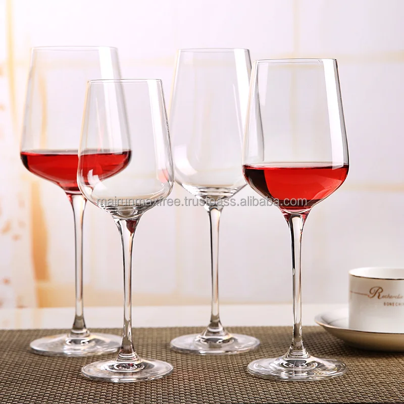 Custom Fashion Luxury Retro Classic Clear High Cup Champagne Glasses Drinking Custom Wine Glass with logo Goblet
