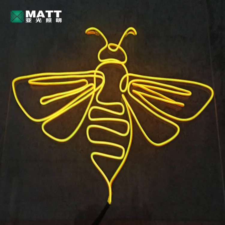Matt Drop Shipping 5FT Marquee Letters Led BEE Sign Neon Custom Logo LED Neon Sign for Bedroom Kids Room Outdoor Party