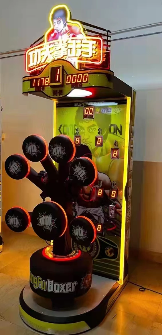 New Product Coin Operated Punch Amusement Sports Playing Hit Target For Boys Boxing Game Machine