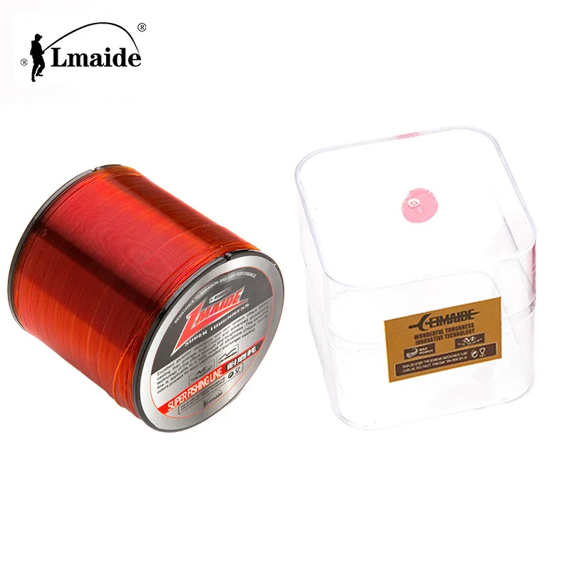 Lmaide New Arrival 500M Fishing Line Nylon/fibra Sedal De Pesca  Nylon Leader Saltwater Fishing Line Mono