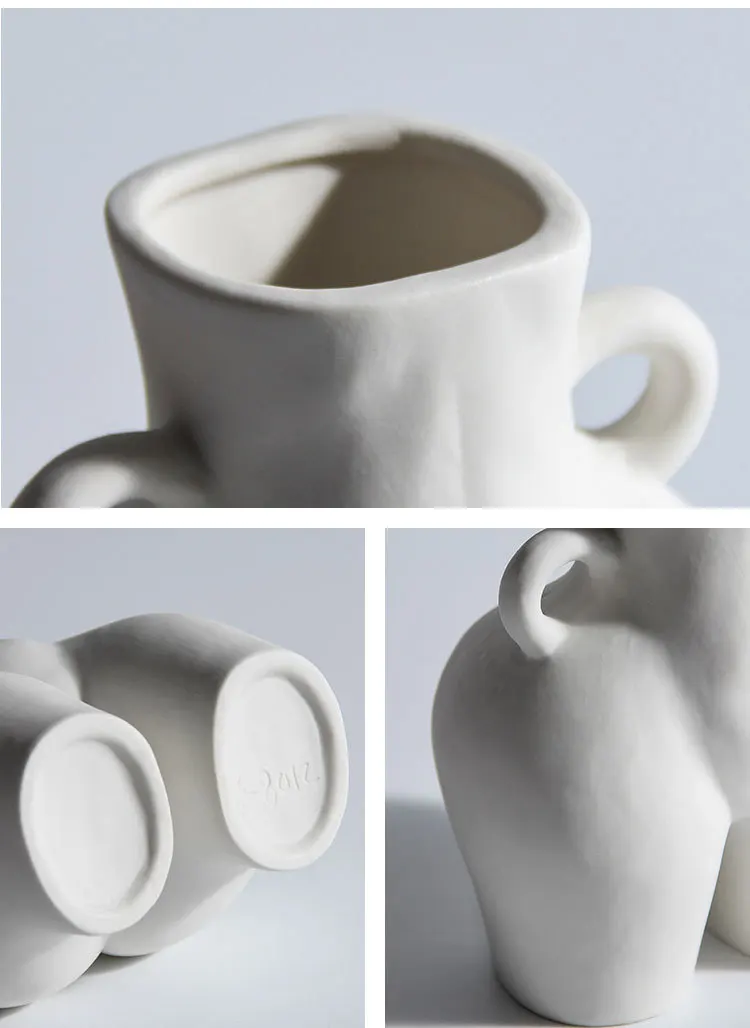 Nordic style body vase butt vase for home decor modern for room decor