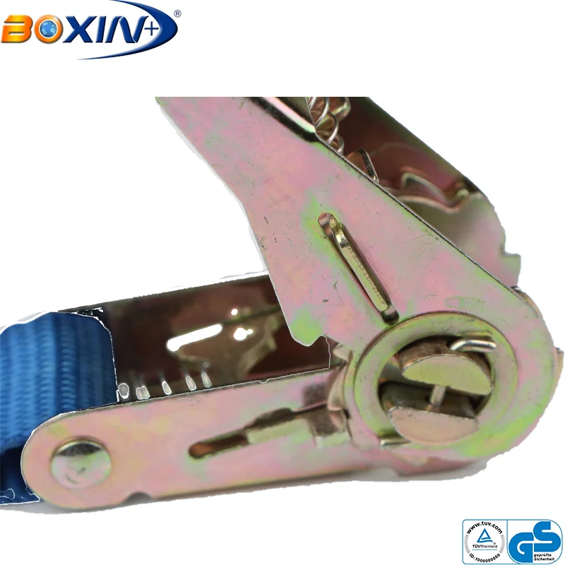 Polyester Belt Material Cargo Lashing Strap Ratchet Tie Down