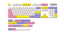 HZGAMER XDA Profile PBT Keycaps Dye Sublimation Keycap, 136Keys Ice Cream Keycaps