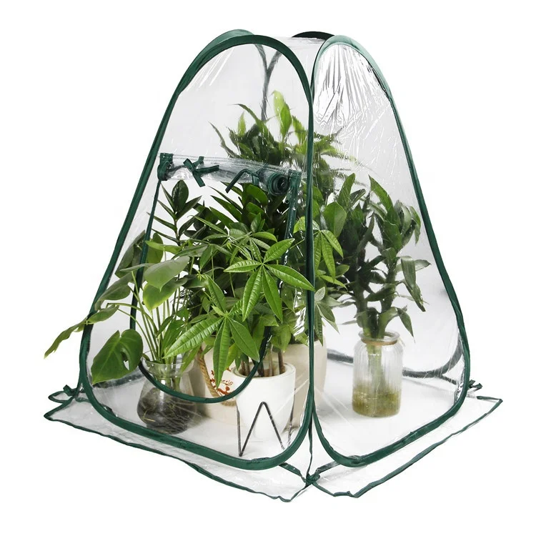 Foldable portable home gardening greenhouse succulent flower and grass rain-proof insulation cover insect butterfly rearing cage
