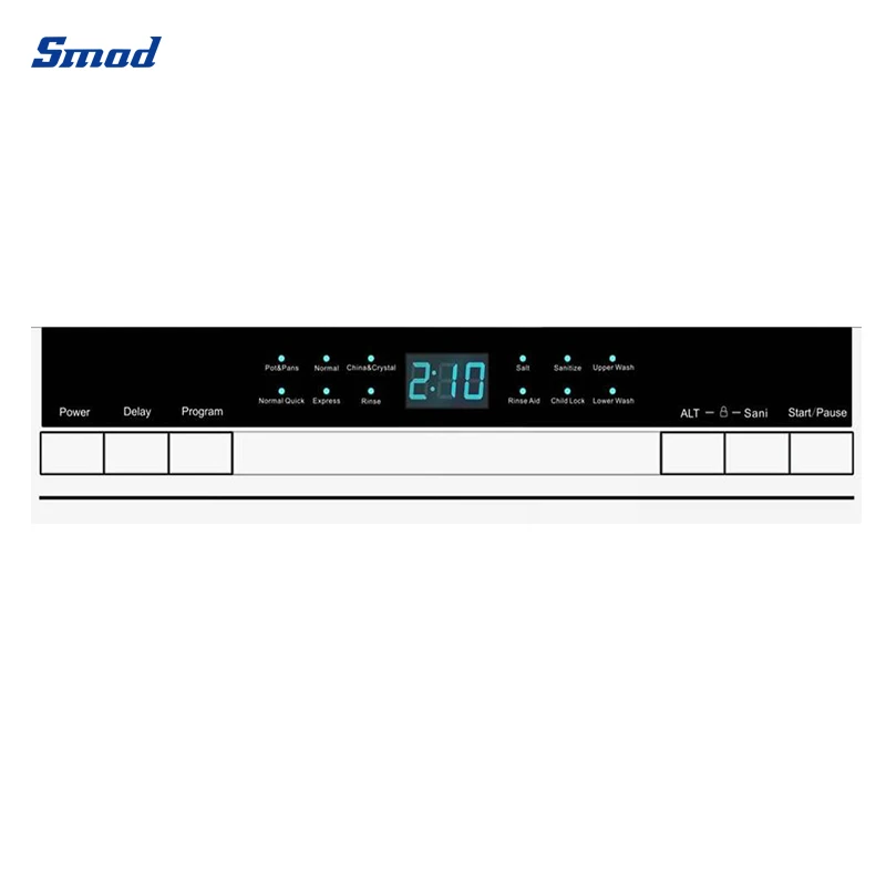 12 Set 60Hz Good Quality Stainless Steel Semi Built-in Dishwasher