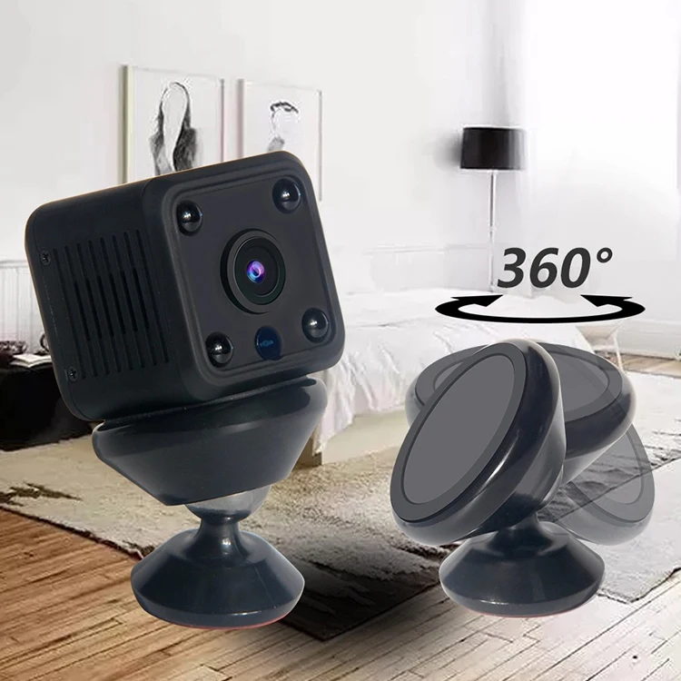  Вращающаяся на 360 Градусов Беспроводная Bluetooth Мини шпионская Скрытая камера Wifi для