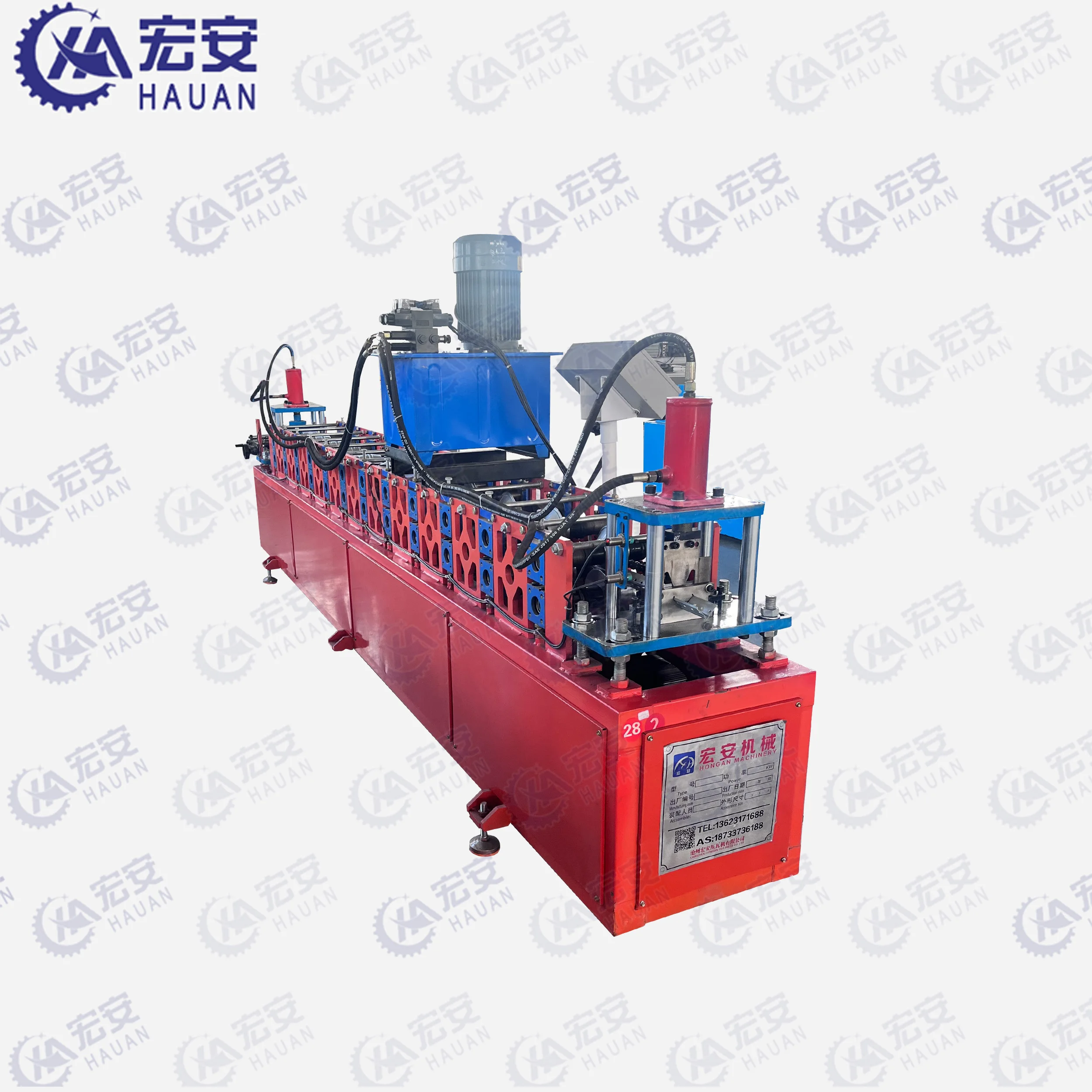 HighSpeed Aluminum Shelf rack Column Machine Step Beam Roll Forming Machine China Manufacture