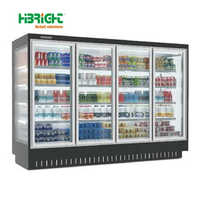 Environment Friendly Fruit Vegetable Display Cooler Refrigerator Commercial Chiller with Plastic Basket