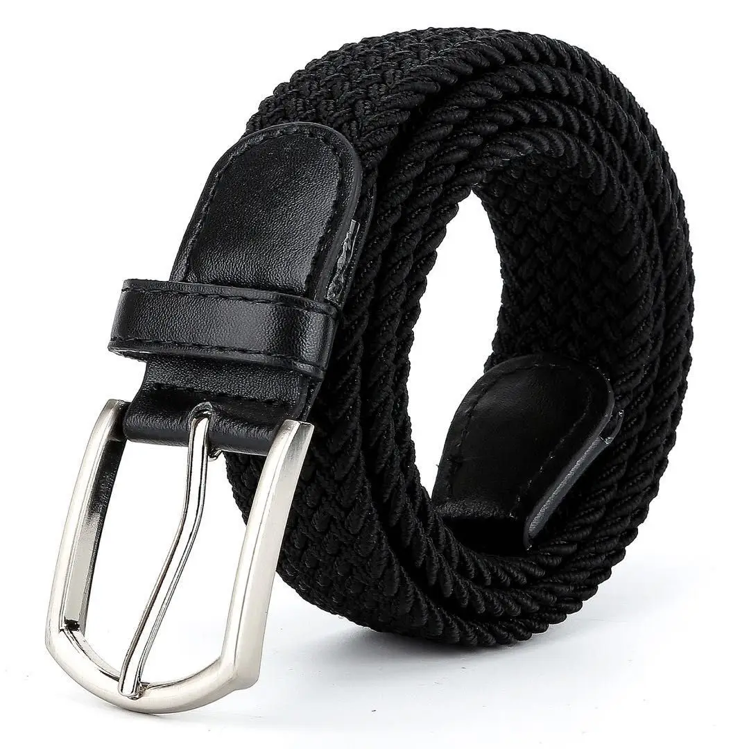 Riem Ceinture Femme Cinturon Stretching Braided Fashion Fabric Elastic Belt For Women Lady Men Jeans Waistband Custom