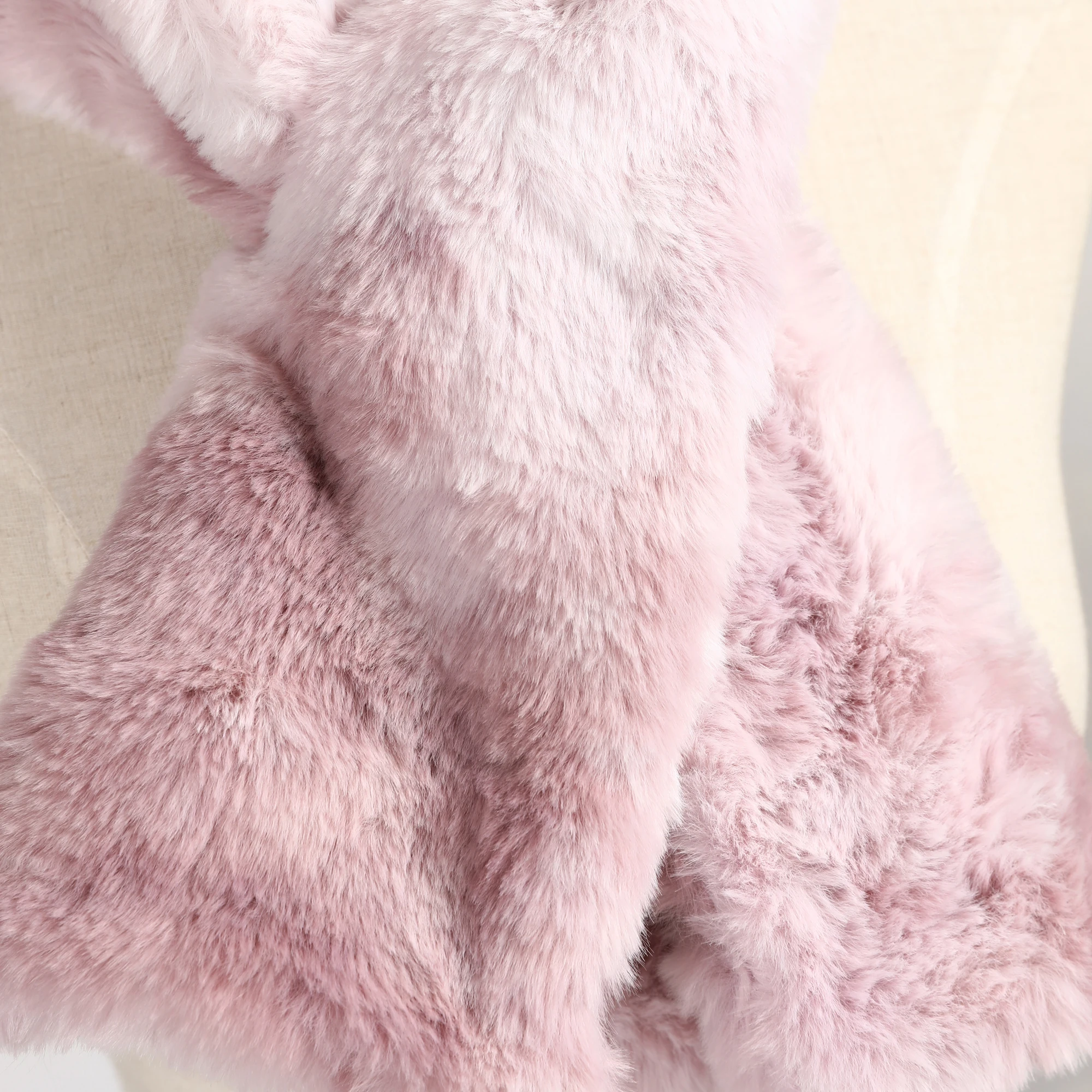 
High quality wholesale women winter scarf customer colorful multi pattern faux fur scarf 