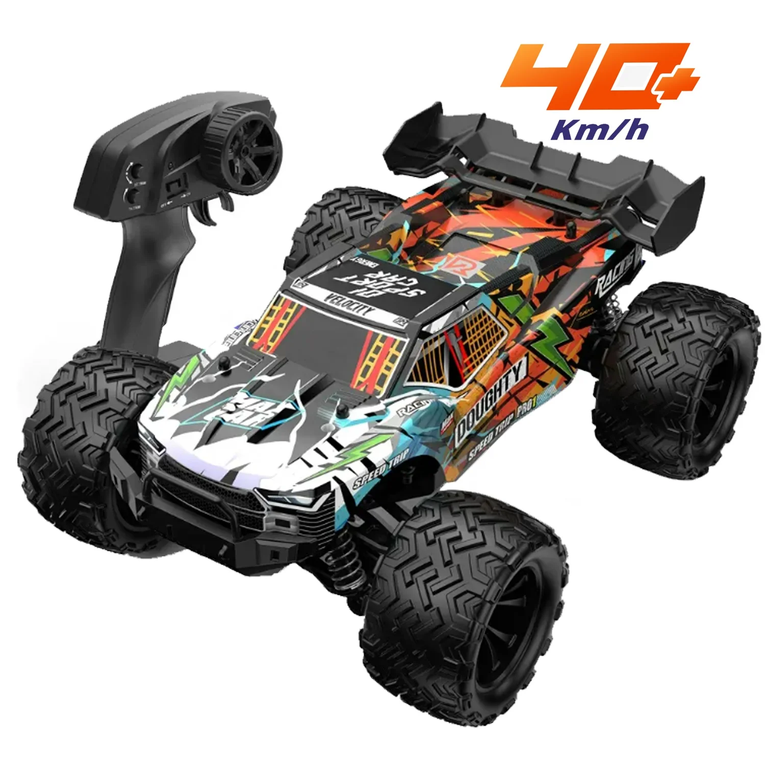 KK New Hot High Speed Remote Control Car for Adults Kids 35+MPH, 1 16 Scales 4WD Off Road RC Monster Truck;Fast 2.4GHz Toy Truck
