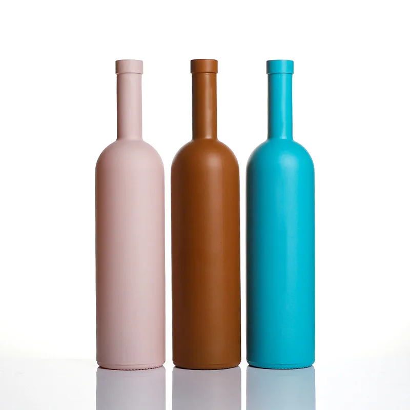 200ml375ml500ml700ml бутылки со льдом для красного вина с глазурью фруктов обрызгивая бутылками винной водки
