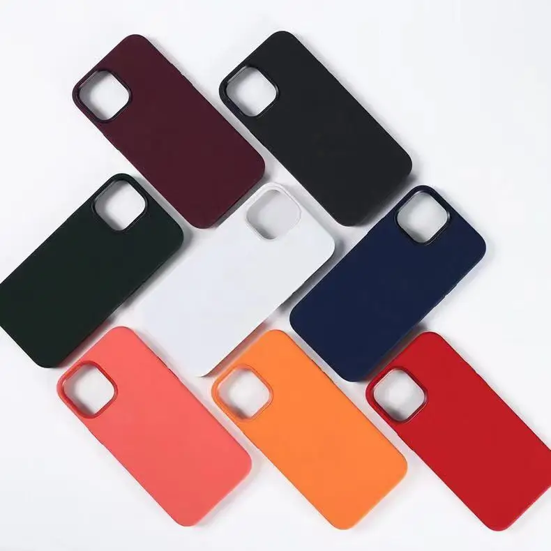 
Original Silicone Magnetic Phone Case For Mag safe case iPhone 12 Mini 12 Pro Max Mobile phone case cover 