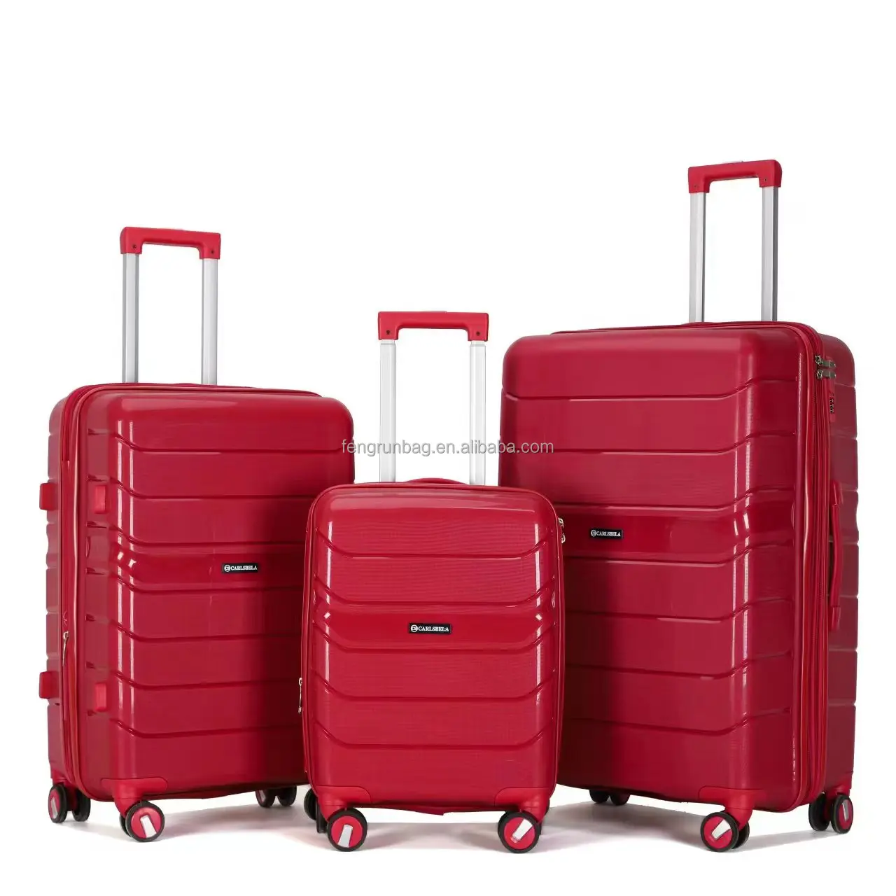 Factory Direct Price Cheap Fashion PP Large Capacity Anti Drop Travel Suitcases Set