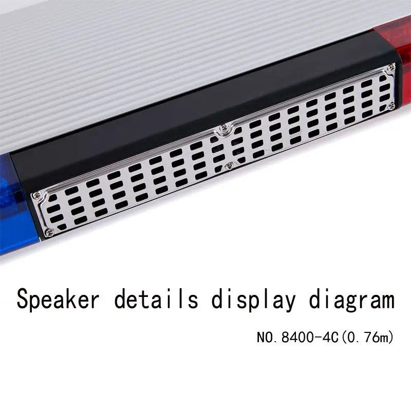 76Cm Manufacturer Red Blue Ambulance Emergency Alarm Siren Speaker Led Lightbar For Car