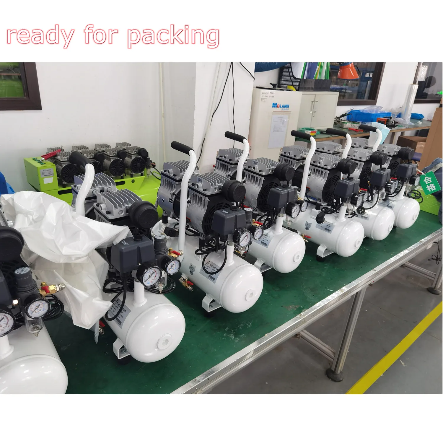 1HP Silent Oil Free Air Compressor 800W Oil Free Compressor Motor