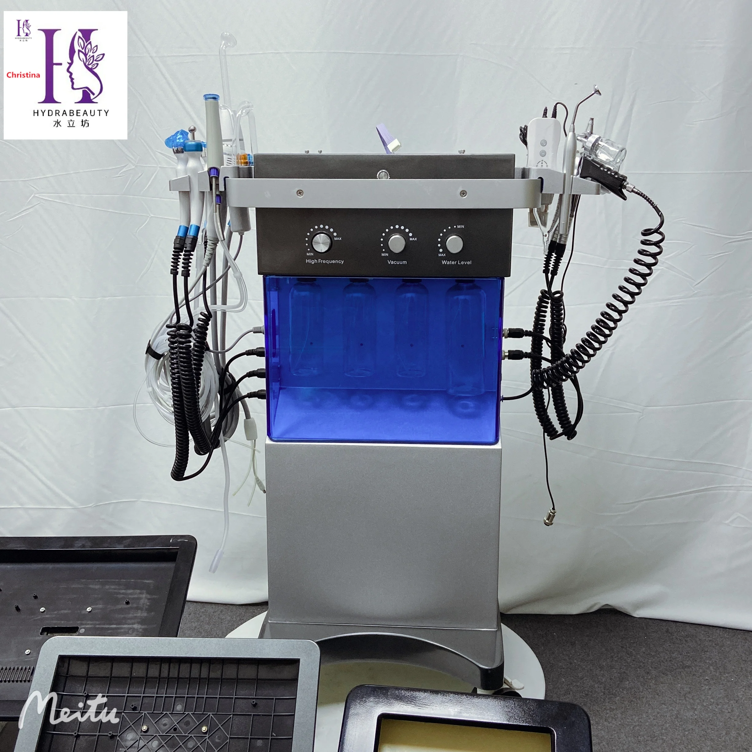 13 in 1 Professional Microdermabrasion Machine Hydrafacy Machine Oxygen Facial Diamond Hydrofacy Machine