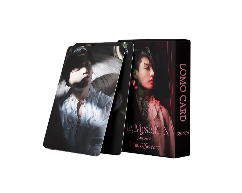Kpop JUNG KOOK 2022 Magazine Photo 55/Box Time Difference Lomo Card