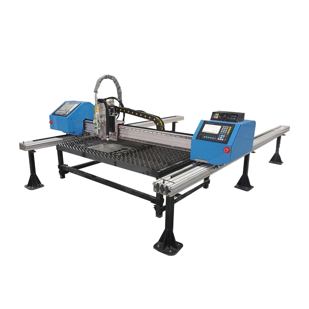 Portable gantry laser cutting machine specializes in cutting metal sheets with multiple power options factory direct sales